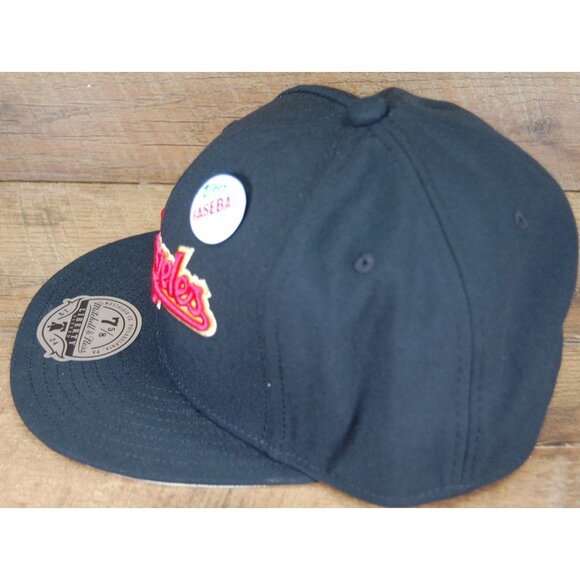 2023 Topps Lids x Mitchell & Ness Los Angeles Dodgers Fitted Hat Cap 7 5/8 Black - Picture 6 of 12